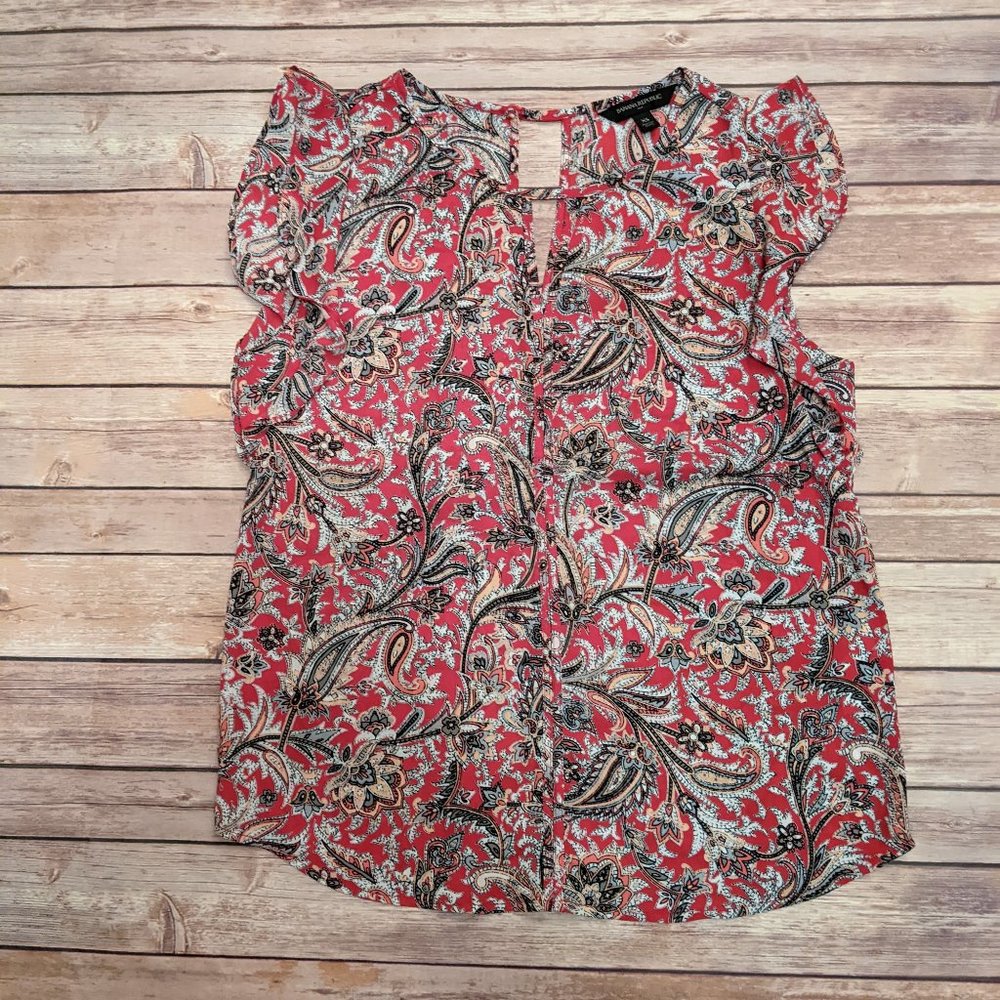 Banana Republic Sleeveless Top Red Extra Small